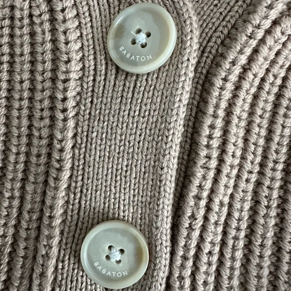 Babaton Women's Beige Cardigan Sweater - Size S - NWOT - Picture 3 of 4